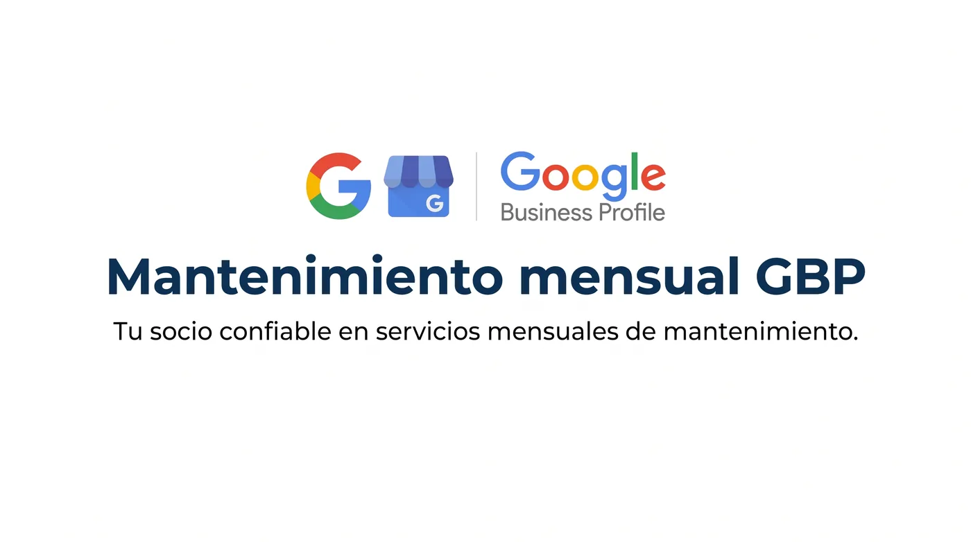 Mantenimiento mensual de Google Business Profile: logotipos de Google y Google Business Profile