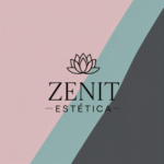 Logo for Zenit Estética - Aesthetics Brand with Lotus Icon